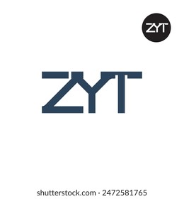 ZYT Logo Letter Monogram Design