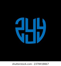 ZYY letter logo creative design. ZYY unique design.
