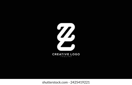 ZZ Abstraktes anfängliches Monogramm-Buchstaben-Alphabet-Logo-Design