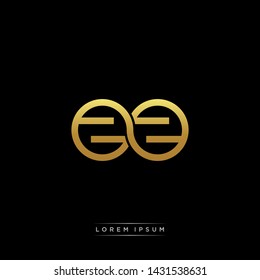 ZZ initial letter linked circle capital monogram logo modern template
