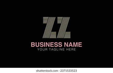 ZZ initial logo | initial based abstract modern minimal creative logo, vector template image. luxury logotype , real estate homie . typography . initials 