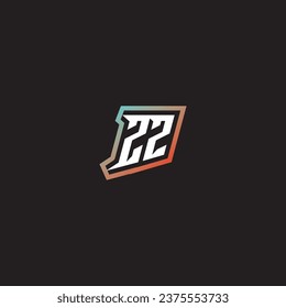 Combinación de letras ZZ logotipo fresco compatibilidad ideas de gradación de colores iniciales y geniales