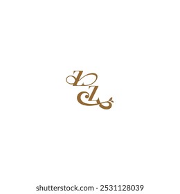 Línea de hoja inicial de la letra Z concepto de boda de monograma de logotipo orgánico moderno