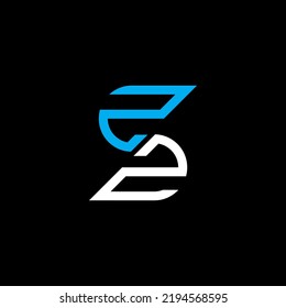 ZZ letter logo creative design with vector graphic, ZZ simple and modern logo.
