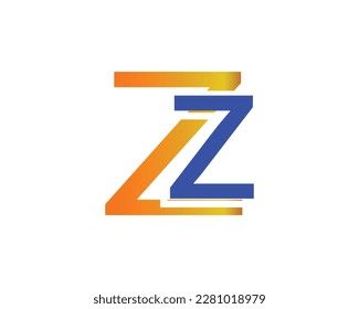 Designelement für Zz-Buchstaben