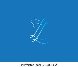 ZZ Letter Logo Design Template Vector