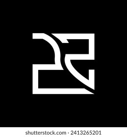 ZZ Brief Logo Vektordesign, ZZ einfaches und modernes Logo. ZZ luxuriöses Alphabet-Design  