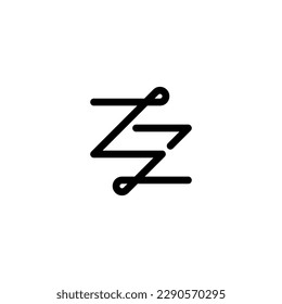 ZZ Logo, ZZ Monogram, Initial ZZ Logo, Letter ZZ Logo