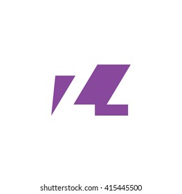 ZZ Logo. Vector Graphic Branding Letter Element. White Background
