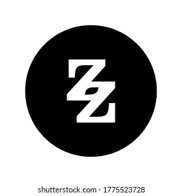 vectores de logotipo zz, para empresas de tecnología, finanzas, vivienda, etc. gracias