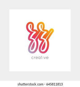 ZZ logo, vector. Useful as branding, app icon, alphabet combination, clip-art.