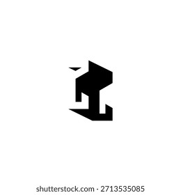 ZZ Negative Space Monogram Logo – Modern Minimal Lettermark Design
