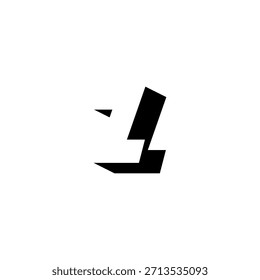 Logotipo del monograma del espacio negativo de ZZ – diseño minimalista moderno de la marca de letras