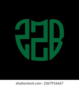ZZB letter logo creative design. ZZB unique design.
