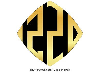 ZZD, ZZ, ZD, logo. Abstract initial monogram letter alphabet logo design
