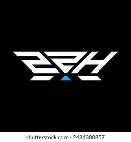 ZZH-Buchstabenlogo Vektorgrafik Design, ZZH-einfaches und modernes Logo. ZZH luxuriöses Alphabet-Design  