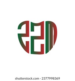 Diseño creativo del logo de la carta ZZM. Diseño único ZZM.
