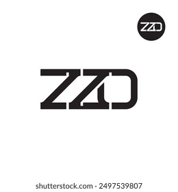 ZZO Logo Letter Monogram Design