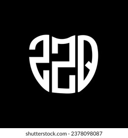 ZZQ letter logo creative design. ZZQ unique design.
