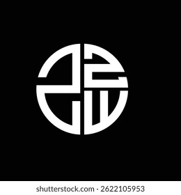 ZZW logo ZZW icon ZZW Vector ZZW monograma ZZWletter ZZWminimalist ZZWtriangle ZZZWflat Diseño de logotipo abstracto plano moderno único.
