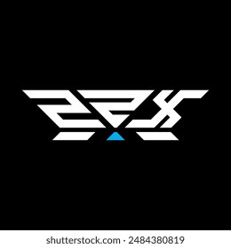 ZZX letter logo vector design, ZZX simple and modern logo. ZZX luxurious alphabet design  