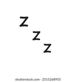 Zzz bed sleep snore icons, snooze nap Z sound . Sleepy yawn or insomnia sleeper alarm clock, Zzz line icons of goodnight deep sleep, bored or tired.