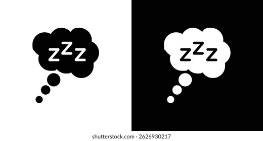 Zzz-Icon-Konzept, Vektorgrafik