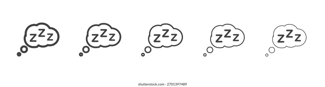 Zzz icon design, logo, app, UI. Vector illustration, EPS