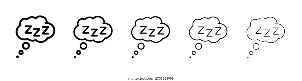 Zzz icon design, logo, app, UI. Vector illustration, EPS