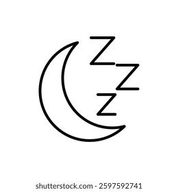 Zzz icon Flat illustration sign