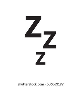 zzz icon illustration isolated vector sign symbol
