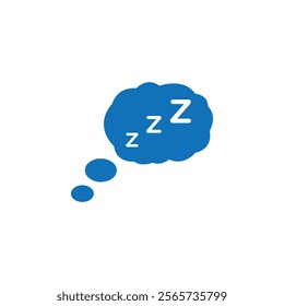 Zzz icon Thin line illustration set