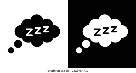 Zzz icon vector, solid logo illustration, pictogram