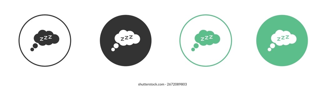 Zzz icon for your website or app. eps10