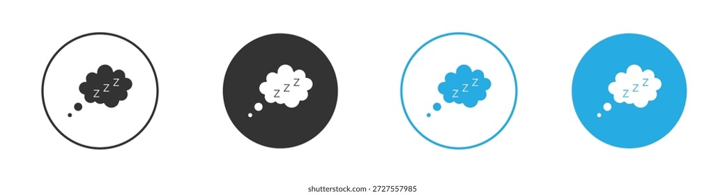 Zzz icons design element. vector illustration on white background.