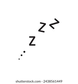 zzz sleep flat vector illustration on white background..eps
