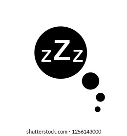 ZZZ sleep icon. Simple vector illustration