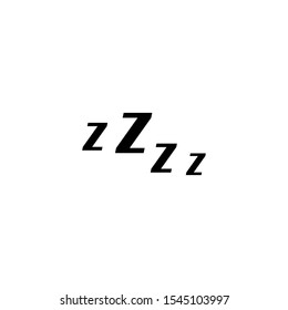 Zzz sleep icon Vector illustration. On white background.