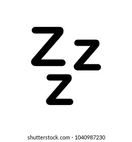 Zzz Sleep Symbol  Vector Icon