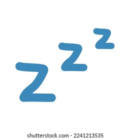 ZZZ sleep vector cartoon icon