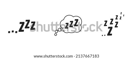 ZZZ, "ZZZ", Sleepy Text, Sleepy Vector, zzz text, Sleeping Symbol, Vector Illustration Icon, Background