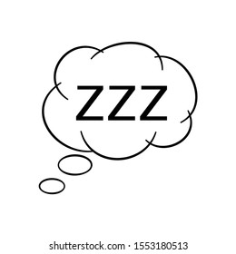 zzz vector icon. sleep icon.