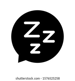 zzz vector icon. sleep illustration symbol or sign. comic logo.