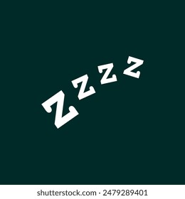 zzzz sleep symbol . simple sleep icon design template . sleep icon design inspiration