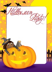 blank halloween flyer