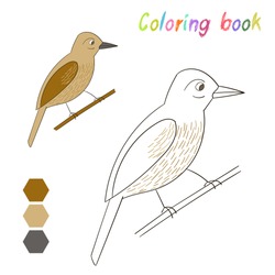 Similar Images, Stock Photos & Vectors of Coloring Book Bird Xenops