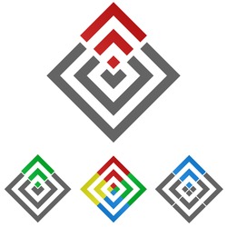 Similar Images, Stock Photos & Vectors of Square Logo Symbol Design