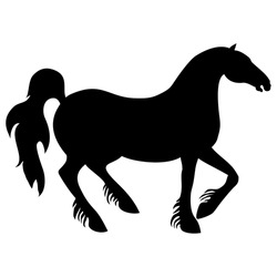 Similar Images, Stock Photos & Vectors of Black Vector Horse Silhouette - 598344923 | Shutterstock
