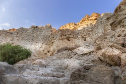 Ein Gedi sand stone mountains