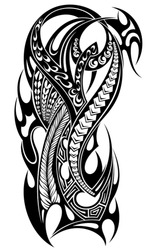 Tattoo design, shoulder abstract tattoo 